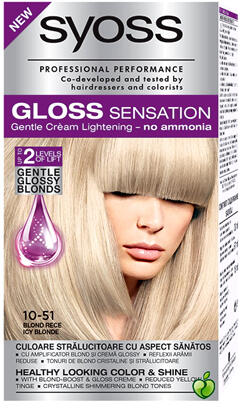Syoss Gloss Sensation Боя за коса 10-51 Балсами за коса Цени, оферти и  мнения, списък с магазини, евтино Syoss Gloss Sensation Боя за коса 10-51