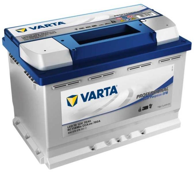 VARTA Start Stop EFB 70Ah 760A (Acumulator auto) - Preturi