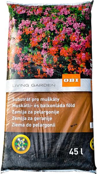 Vásárlás: OBI Living Garden Muskátli virágföld (45 l) Virágföld árak  összehasonlítása, Living Garden Muskátli virágföld 45 l boltok