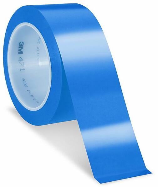 3M 471 Banda adeziva din PVC, 50 mm x 33 m, albastru (Banda adeziva) -  Preturi