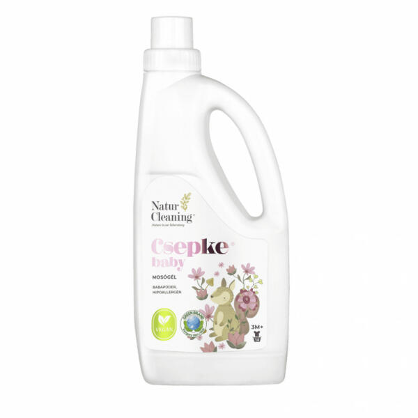 Baby bőrbarát mosógél babapúder illattal 3 hónapos kortól 1 liter