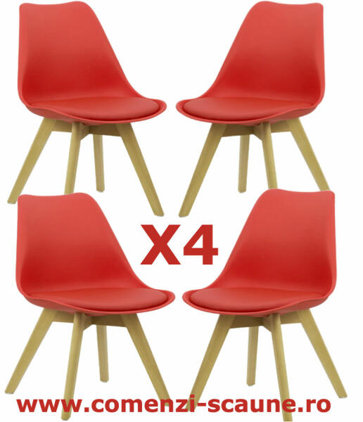 CHAIRS-ON Set 4 scaune de living in stil scandinav (BUC242-4) (Scaun de  bucatarie) - Preturi