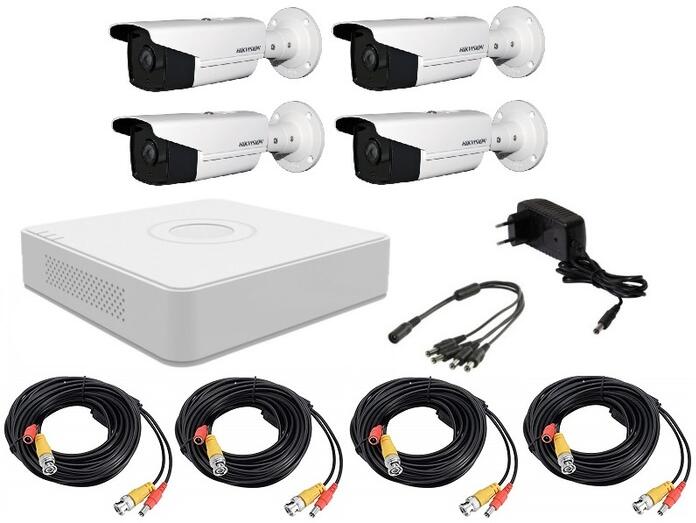 Vásárlás: Hikvision 4 csatornás CCTV megfigyelő, DVR + 4 db Full HD 2 MP  kamera I. DS-7104HGHI-F1 + 4 x DS-2CE16D0T-IT5E. HIKVISION Távfelügyeleti  rendszer árak összehasonlítása, 4 csatornás CCTV megfigyelő DVR 4