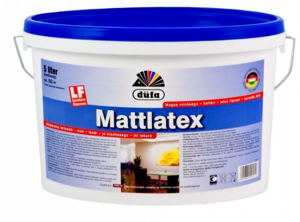 Vásárlás: Düfa Mattlatex beltéri latex falfesték 5liter /vödör Diszperziós  festék, beltéri falfesték árak összehasonlítása, Mattlatex beltéri latex  falfesték 5 liter vödör boltok