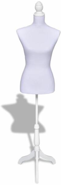 vidaXL Manechin bust pentru dame, alb (30022) - comfy (Stativ haine) -  Preturi