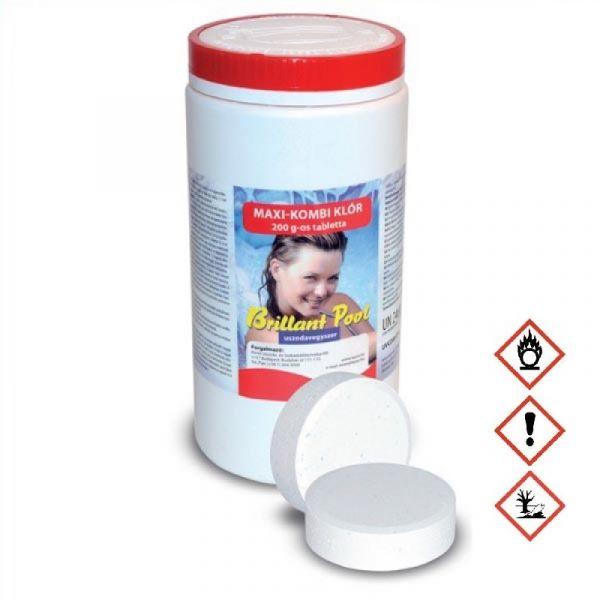 Maxi-Kombi klórtabletta 1 kg (UVCOM-01)