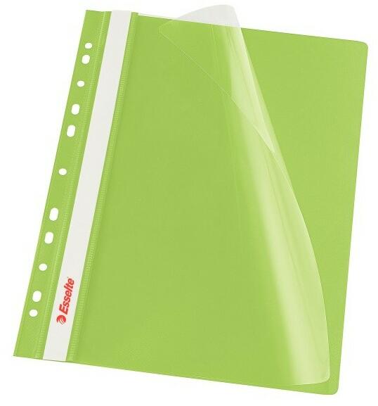 Esselte Dosar plastic cu sina si perforatii verde ESSELTE (ES13587) (Dosar,  biblioraft) - Preturi