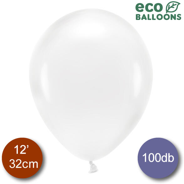 ECO Lufi, átlátszó, 30cm, 100 db/cs