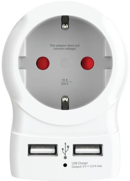 1 Plug + 2 USB (1500282)