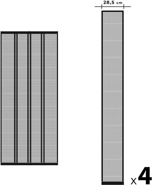 Szúnyogháló szalagfüggöny ajtóra 100x210 cm (11608)
