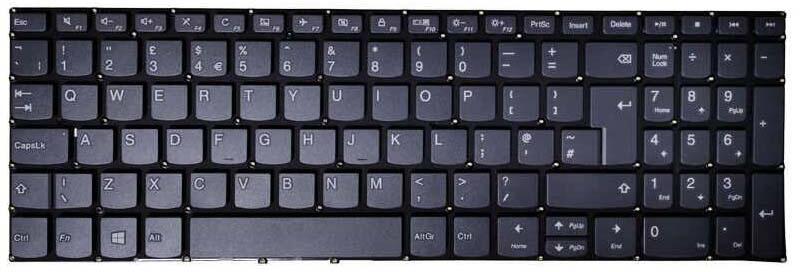 Lenovo Tastatura laptop, Lenovo, IdeaPad V130-15, V130-15IGM, V130-15IKB,  uk, silver (len86ukfastforward-M2) (Parti calculatoare, laptop) - Preturi