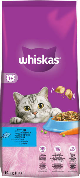 Vásárlás: Whiskas Adult Tuna dry food 14 kg Macskaeledel árak  összehasonlítása, AdultTunadryfood14kg boltok