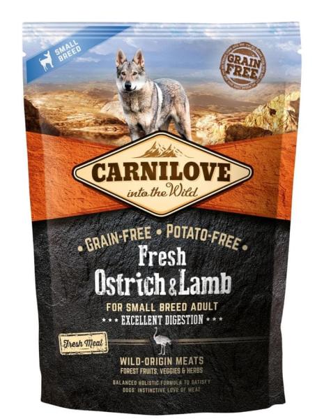 Small Dog Excellent Digestion Ostrich & Lamb 1,5 kg