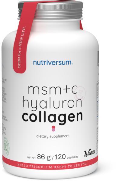 Nutriversum WSHAPE MSM+C Hyaluron Collagen 120db