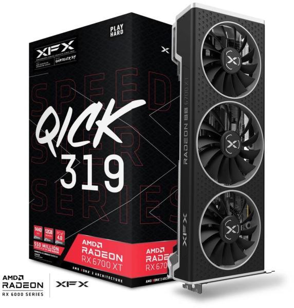 XFX Radeon SPEEDSTER QICK 319 BLACK RX 6700XT 12GB (RX-67XTYPBDP