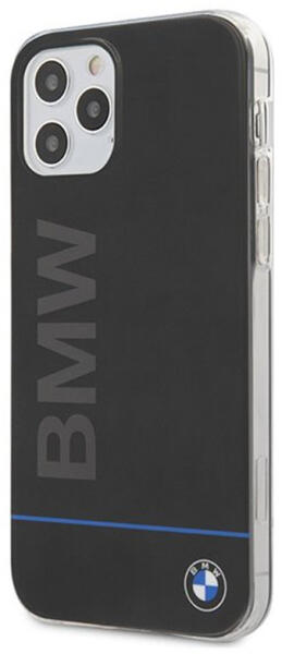 BMW Husa iPhone 12 / 12 Pro BMW Signature Printed Logo Negru  (BMHCP12MPCUBBK) (Husa telefon mobil) - Preturi