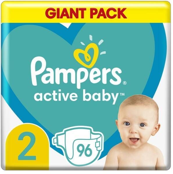 Vásárlás: Pampers Active Baby 2 Mini (4-8kg) 96db Pelenka árak  összehasonlítása, Active Baby 2 Mini 4 8 kg 96 db boltok