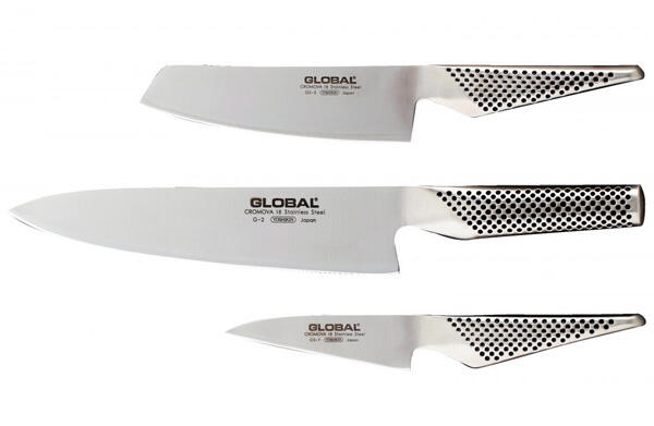 Global, Япония Комплект от три ножа Global (GB-G-257) Комплект ножове Цени,  оферти и мнения, списък с магазини, евтино Global, Япония Комплект от три  ножа Global (GB-G-257)