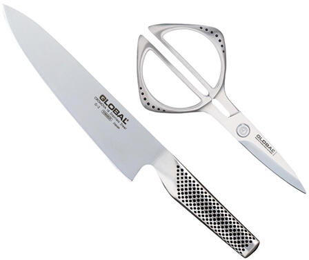 Global, Япония Комплект нож и ножица Global (GB-G-2210) Комплект ножове  Цени, оферти и мнения, списък с магазини, евтино Global, Япония Комплект нож  и ножица Global (GB-G-2210)