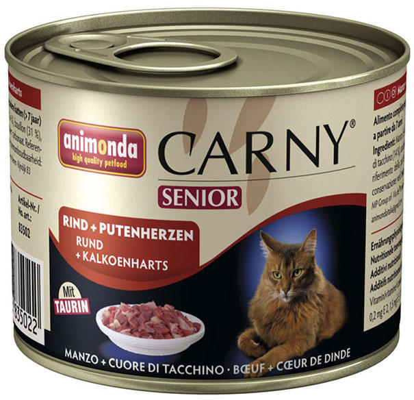 Carny Senior beef & turkey heart 200 g