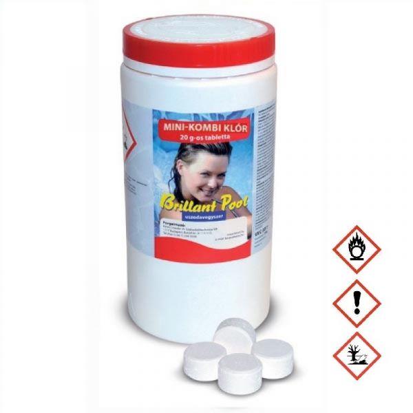 Mini-kombi klórtabletta 20 g-os 1 kg (UVC-701)
