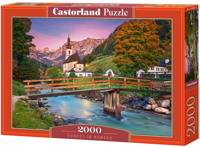 Castorland Пъзел Castorland от 2000 части - Горски пейзаж (C-200801-2) цени  и други красиви Пъзели