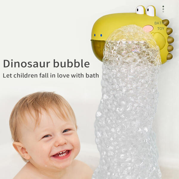 Jucarie de facut baloane de sapun pentru baie cu sunete design crocodil  verde (100209) (Tub balon de sapun) - Preturi