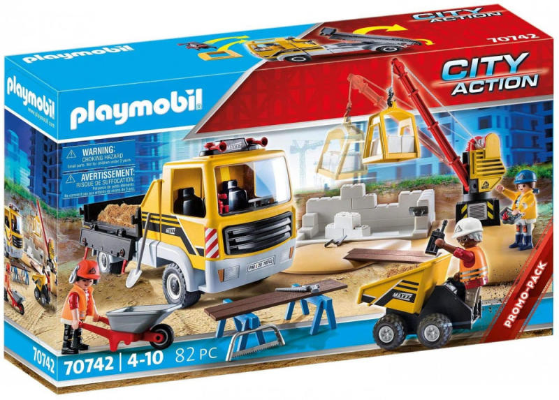 Vásárlás: Playmobil Építkezés dömperrel (70742) Playmobil árak  összehasonlítása, Építkezés dömperrel 70742 boltok