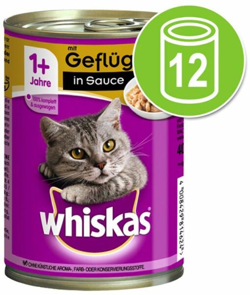 Vásárlás: Whiskas 12x400g Whiskas 1+ marha & máj szószban nedves macskatáp  konzerv Macskaeledel árak összehasonlítása, 12 x 400 g Whiskas 1 marha máj  szószban nedves macskatáp konzerv boltok
