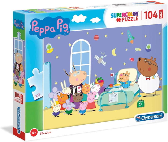 SuperColor - Peppa malac maxi puzzle 104 db-os (23735)