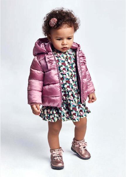 MAYORAL Зимно яке за бебе момиче в лилаво Майорал - за момиче, в цвят пепел  от рози Детско яке, палто Цени, оферти и мнения, списък с магазини, евтино  MAYORAL Зимно яке за