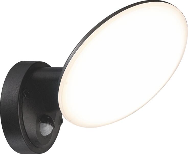 Vásárlás: Klausen OSSETT - Klausen - Integrált LED, szenzoros, kör alakú  kültéri fali lámpa - műanyag - fekete - IP44 - Integrált LED, 1x12W LED  (KL121015) Kültéri lámpa árak összehasonlítása, OSSETT Klausen