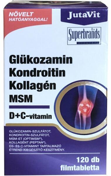 Glükozamin + Kondroitin + Kollagén + MSM + D + C filmtabletta 120 db