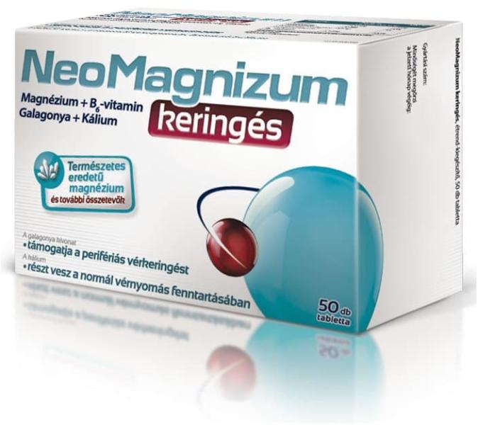 Vásárlás: NeoMagnizum keringés magnézium tabletta 50db Táplálékkiegészítő  árak összehasonlítása, NeoMagnizum keringés magnézium tabletta 50 db boltok