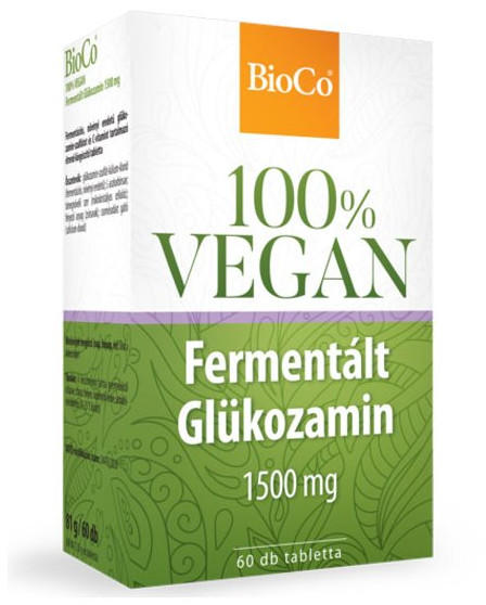 Vásárlás: BioCo 100% VEGAN Fermentált Glükozamin 1500 mg tabletta 60 db  Izületvédő készítmény árak összehasonlítása, 100 VEGAN Fermentált  Glükozamin 1500 mg tabletta 60 db boltok
