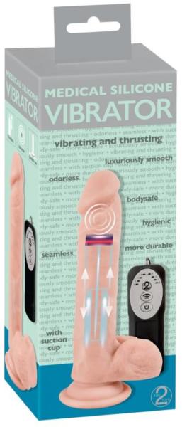 Medical Silicone Vibrator - Vibrating & Thrusting