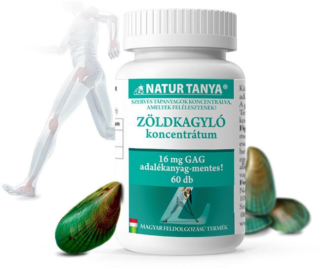 Szerves Új-Zélandi Zöldkagyló 60 db