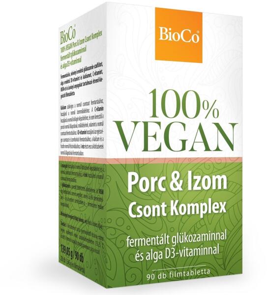 100% VEGAN Porc & Izom Csont Komplex filmtabletta 90 db