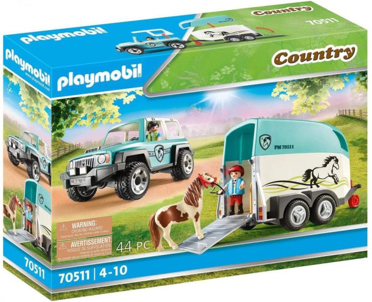 Vásárlás: Playmobil Terepjáró pónilószállítóval (70511) Playmobil árak  összehasonlítása, Terepjáró pónilószállítóval 70511 boltok