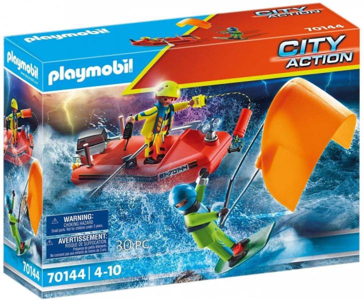 Vásárlás: Playmobil Vízimentők Kite szörföző mentése csónakkal (70144)  Playmobil árak összehasonlítása, Vízimentők Kite szörföző mentése csónakkal  70144 boltok