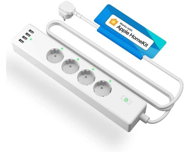 4 Plug + 4 USB 1,8 m Switch MSS425FHK(EU)