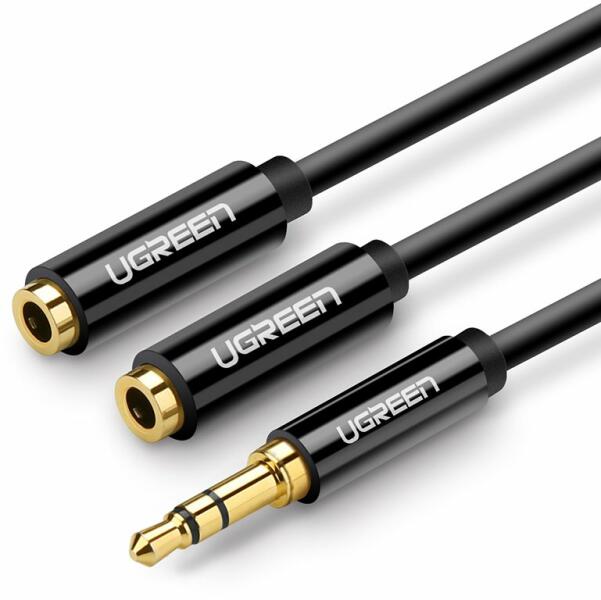 Kábel: UGreen - Audio elosztó kábel, mikrofon és fejhallgató végekkel /  jack (3.5mm) csatlakozó - fekete vásárlás, olcsó Kábel: UGreen - Audio  elosztó kábel, mikrofon és fejhallgató végekkel / jack (3.5mm) csatlakozó -