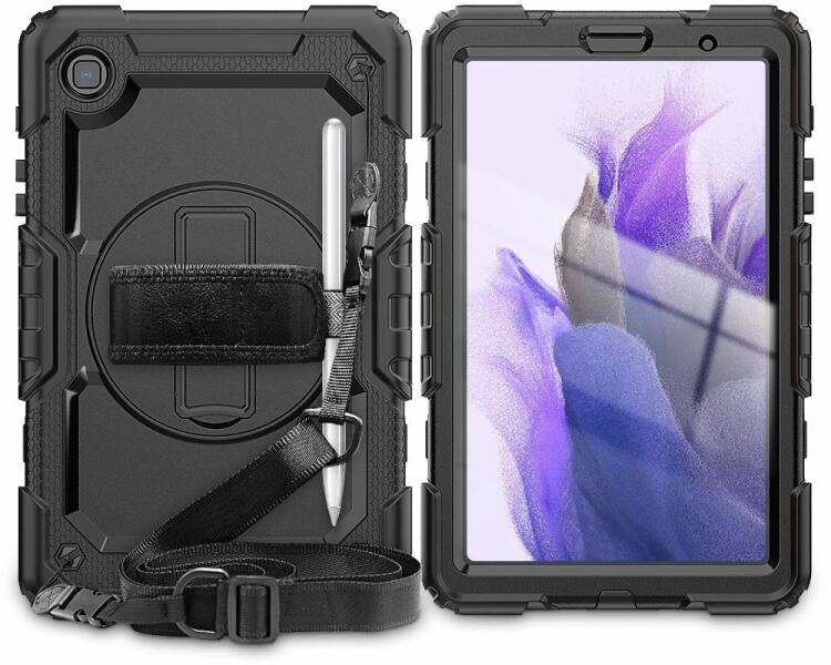 Tech-Protect Pachet 360: Folie integrata + Husa pentru Samsung Galaxy Tab  A7 Lite 8.7 SM-T220/T225 Shockproof Armor, negru (Husa tablet) - Preturi