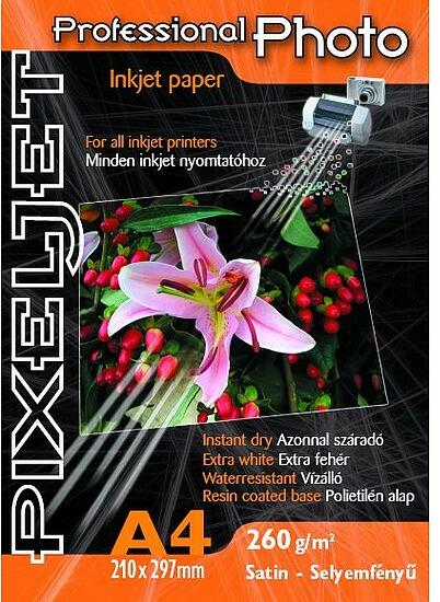 Pixeljet A4 Professional matt inkjet fotópapír 260gr. 20 ív + Akció: A6  fényes 260gr. 5ív fotópapír vásárlás, olcsó Pixeljet A4 Professional matt  inkjet fotópapír 260gr. 20 ív + Akció: A6 fényes 260gr.