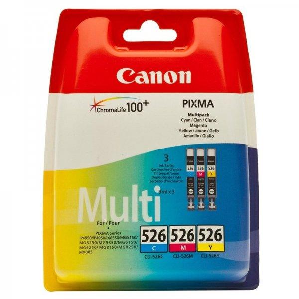 Canon CLI-526 MultiPack C/M/Y (BS4541B006AA) vásárlás, olcsó Canon Toner,  festékpatron, festékszalag árak, Canon CLI-526 MultiPack C/M/Y  (BS4541B006AA) boltok