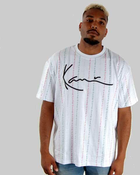 Vásárlás: Karl Kani Pólo Karl Kani Signature Logo Pinstripe Tee white Férfi  póló árak összehasonlítása, PóloKarlKaniSignatureLogoPinstripeTeewhite  boltok
