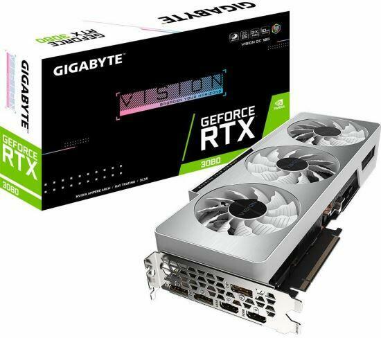 【ジャンク】GIGABYTE GEFORCE RTX 3080 VISION GIGABYTE GeForce RTX 3080 VISION OC 10GB GDDR6X 320bit LHR