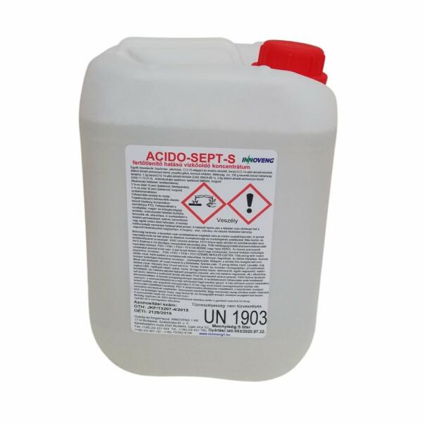 Acido-Sept-S fertőtlenítő vízkőoldó 5L (IASS5)