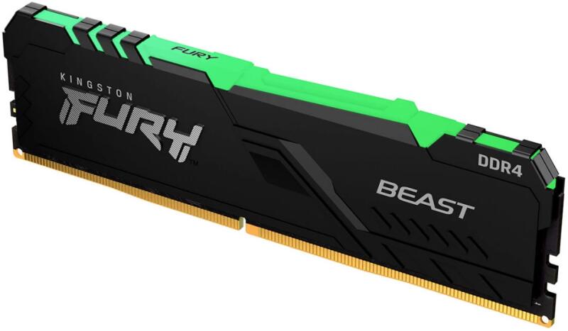 Kingston FURY Beast RGB 8GB DDR4 3200MHz KF432C16BBA/8 memória modul  vásárlás, olcsó Memória modul árak, memoria modul boltok