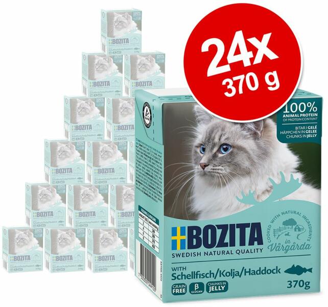Vásárlás: Bozita 24x370g Bozita falatoknedves macskatáp- Garnéla szószban  Macskaeledel árak összehasonlítása, 24 x 370 g Bozita falatoknedves  macskatáp Garnéla szószban boltok